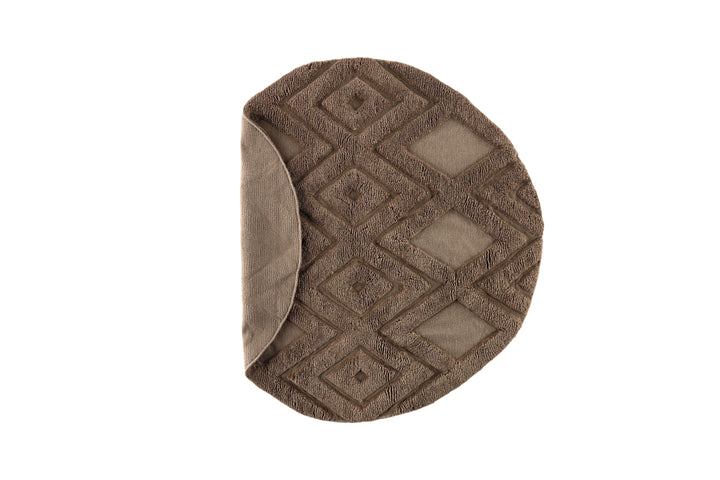 Dahlia Rund Matta Mörkbrun