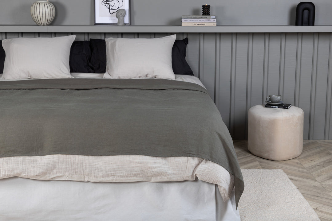 Milo Överkast Dubbelsäng 260x260 Ljusgrå