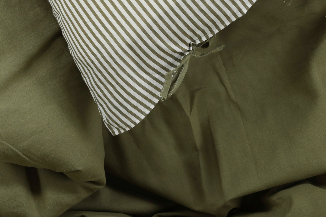 Jenna Påslakanset 220x240cm Mossgrön