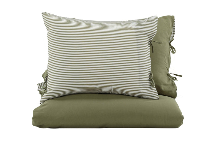 Jenna Påslakanset 220x240cm Mossgrön