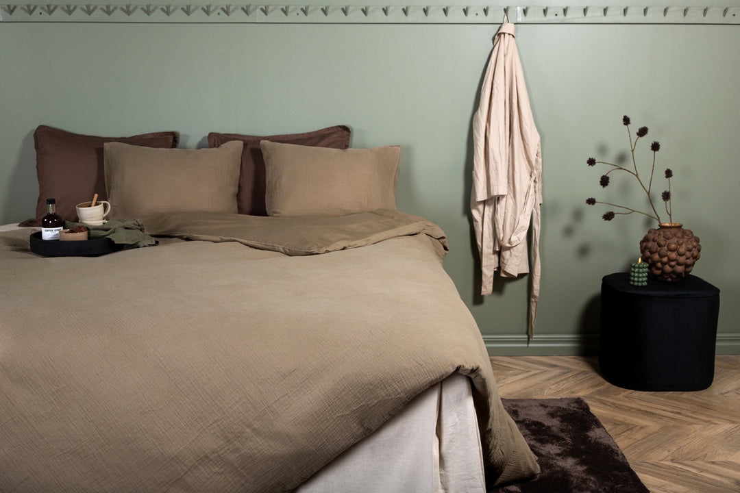 Mila Påslakanset 220x240cm Brun