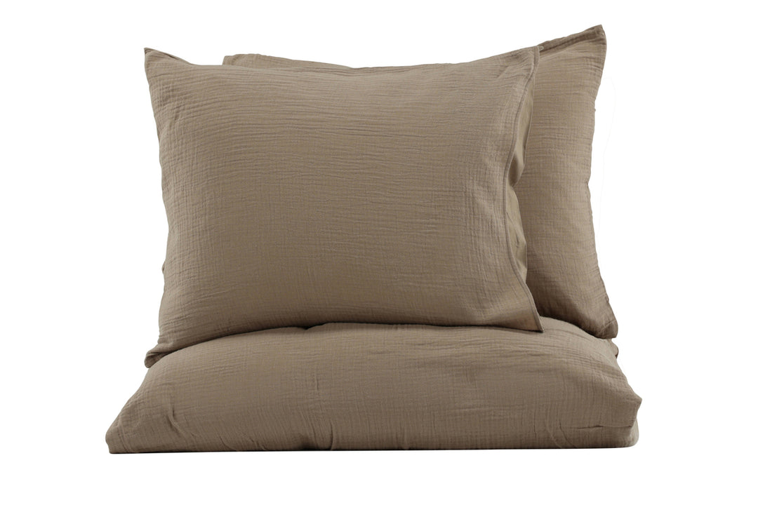 Mila Påslakanset 220x240cm Brun