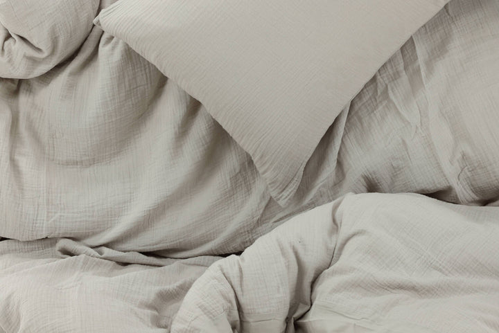 Mila Påslakanset 220x240cm Ljusgrå