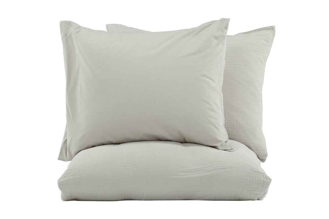 Mila Påslakanset 220x240cm Ljusgrå