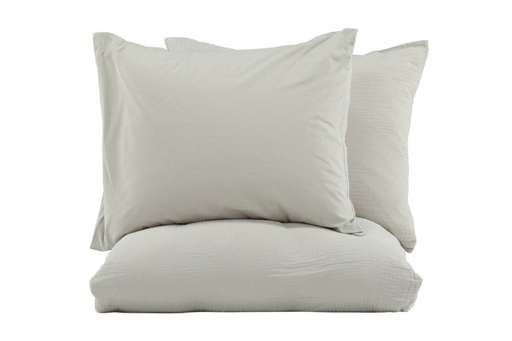 Mila Påslakanset 220x240cm Ljusgrå