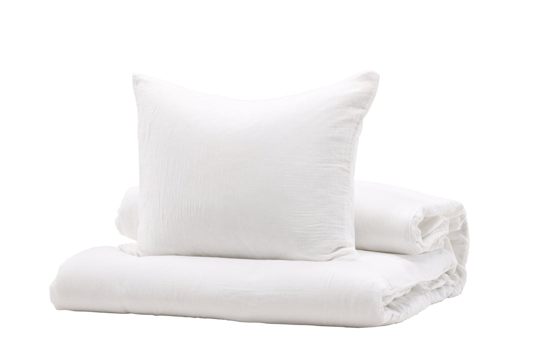 Mila Påslakanset 150x200cm Vit