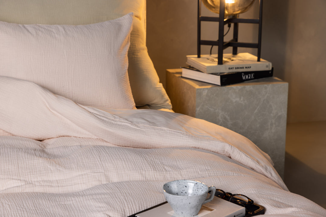 Mila Påslakanset 150x200cm Ljusrosa