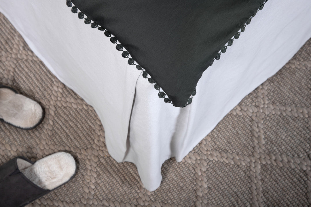 Livia Påslakanset 200x150cm Antracit