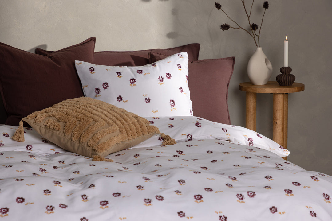 Oline Påslakanset 150x200cm Vit