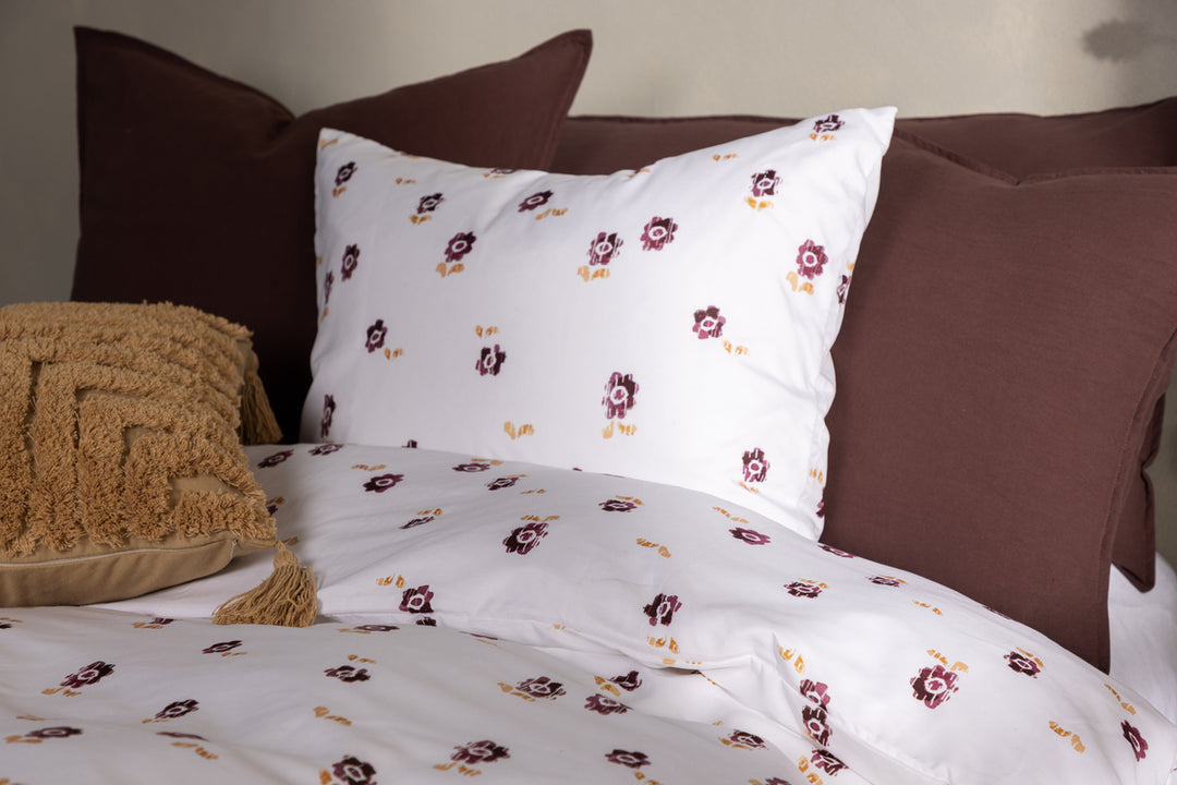 Oline Påslakanset 150x200cm Vit