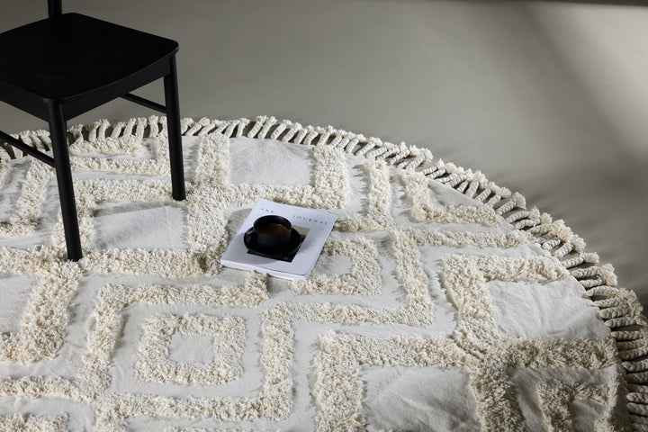 Hilma Rund Matta Vit