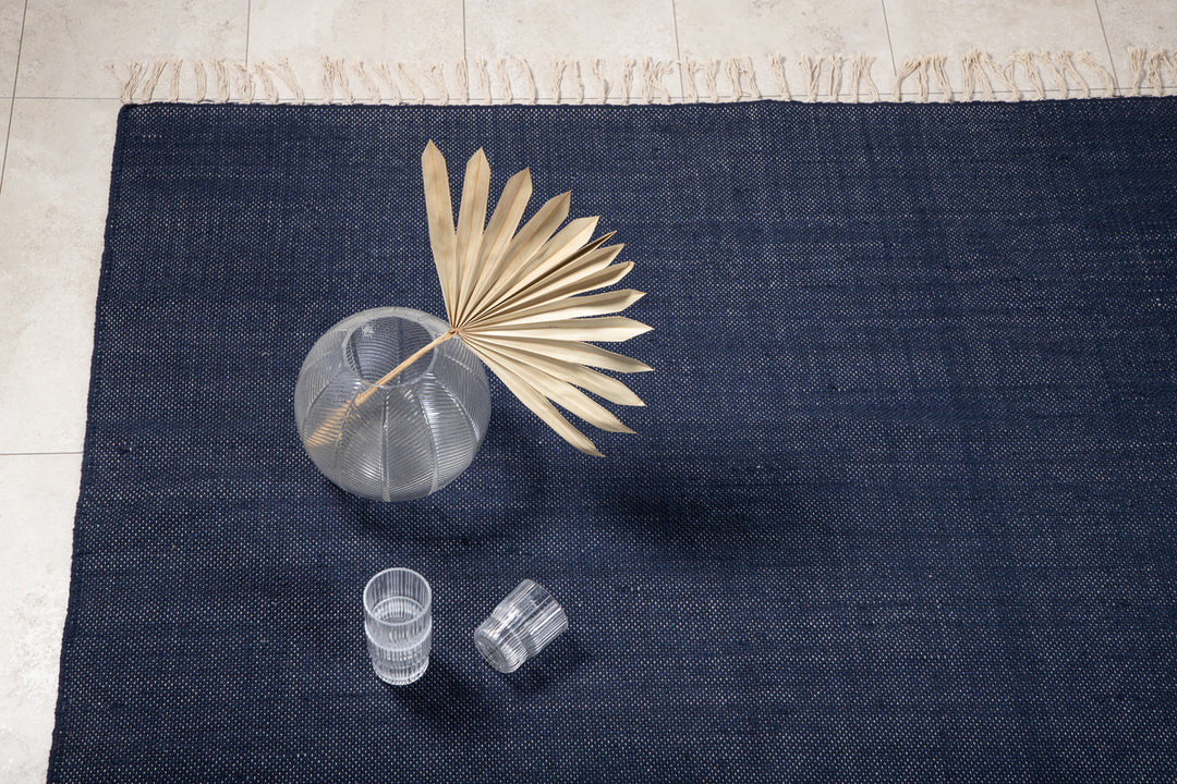 Panipat Matta 240 x 170 Mörkblå