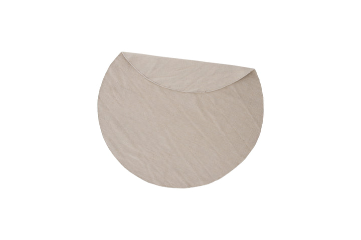 Jaipur Rund Matta Beige