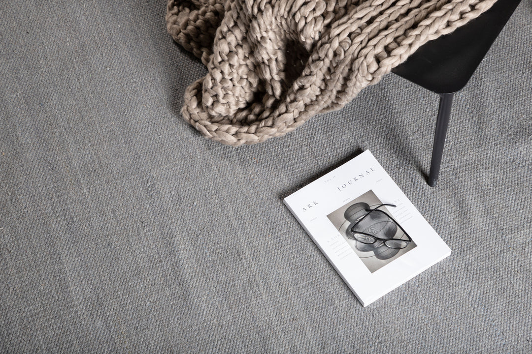 Jaipur Rund Matta Ljusgrå