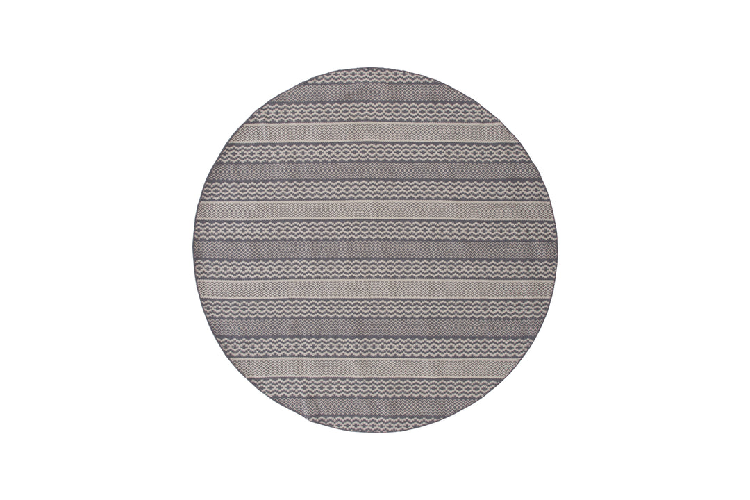 Sishu Rund Matta Ljusgrå