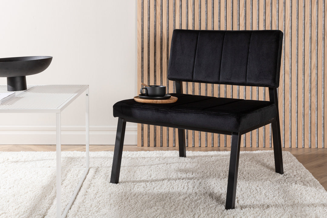 Monett Loungefåtölj Svart