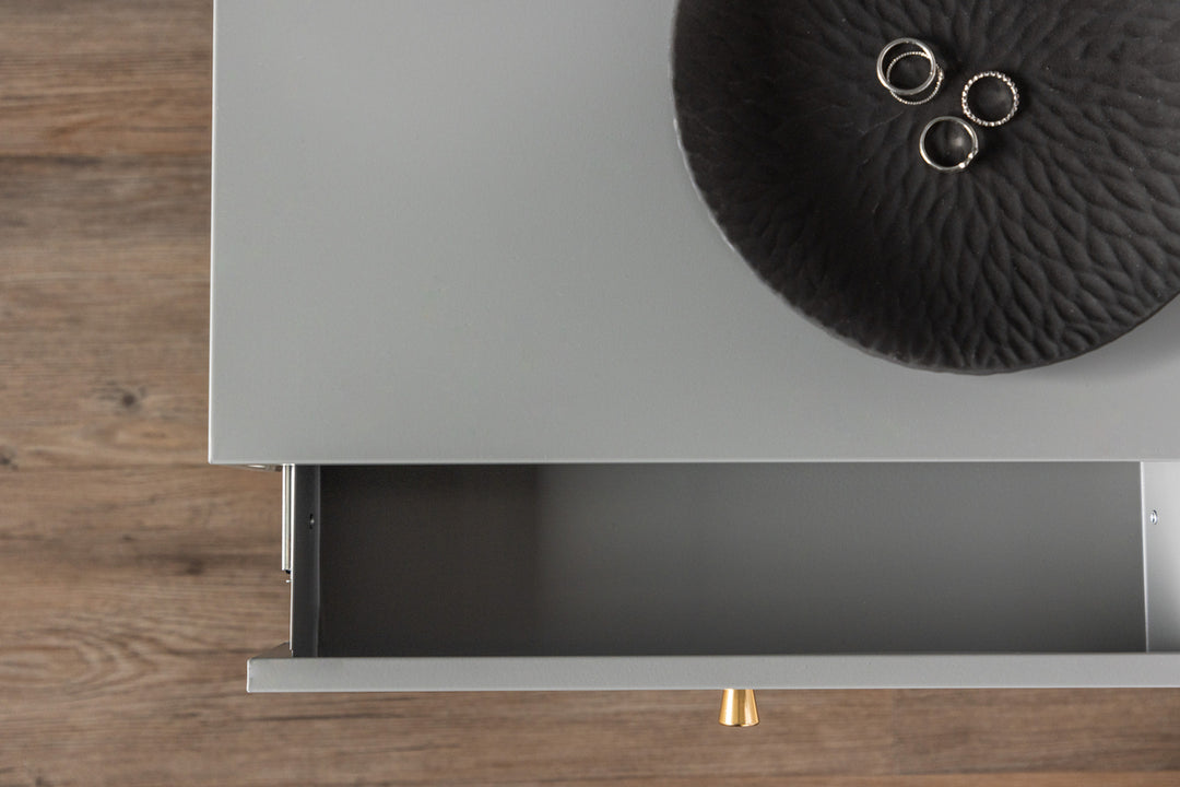 Bakal Sängbord Ljusgrå