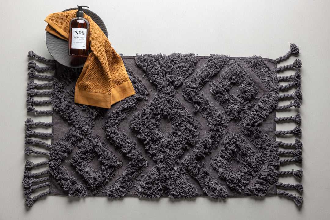 Hilma Badrumsmatta 80 x 50 Mörkgrå