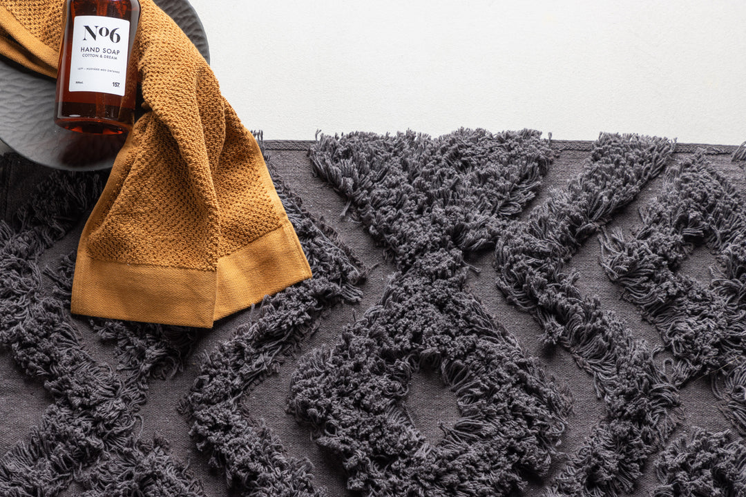 Hilma Badrumsmatta 80 x 50 Mörkgrå