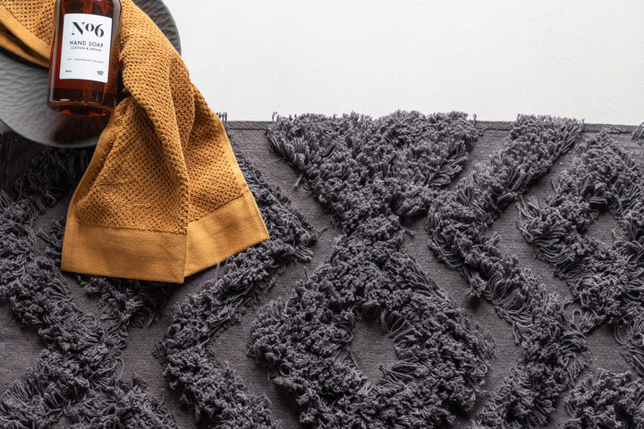 Hilma Badrumsmatta 80 x 50 Mörkgrå