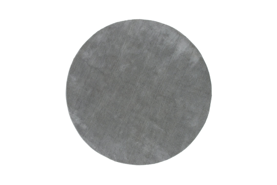 Undra Rund Matta Silver