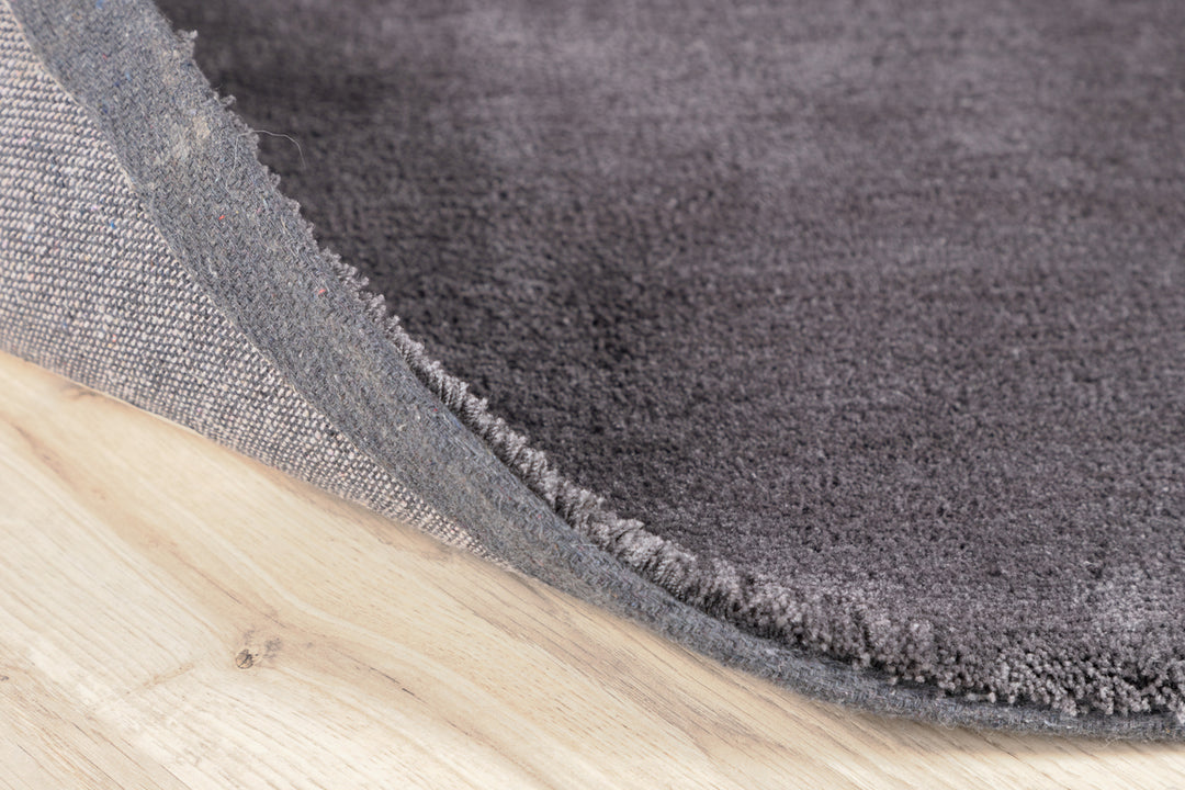 Undra Rund Matta Mörkgrå