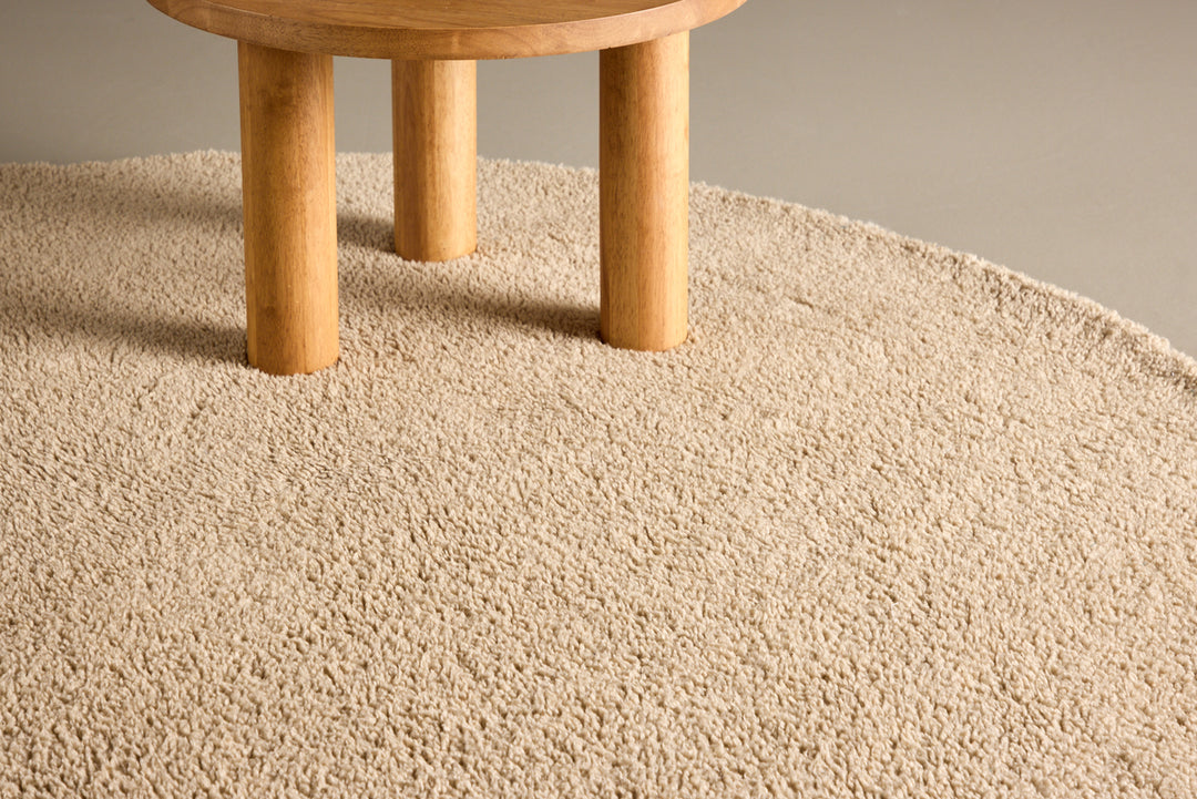 Teddy Rund Matta Beige