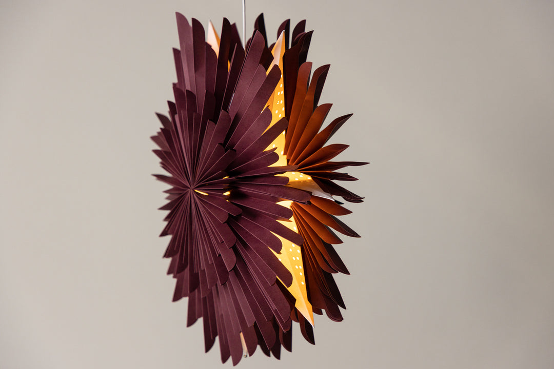 Sälen Adventsstjärna Mörkröd