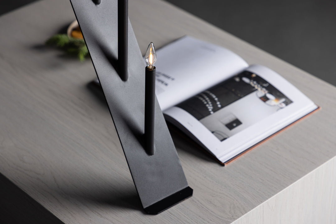 Åre Adventsljusstake Svart