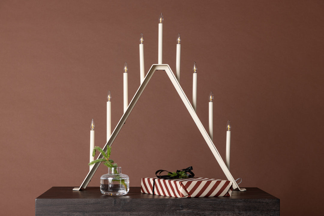 Åre Adventsljusstake Beige