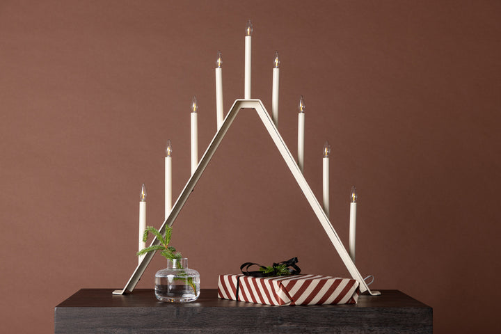 Åre Adventsljusstake Beige