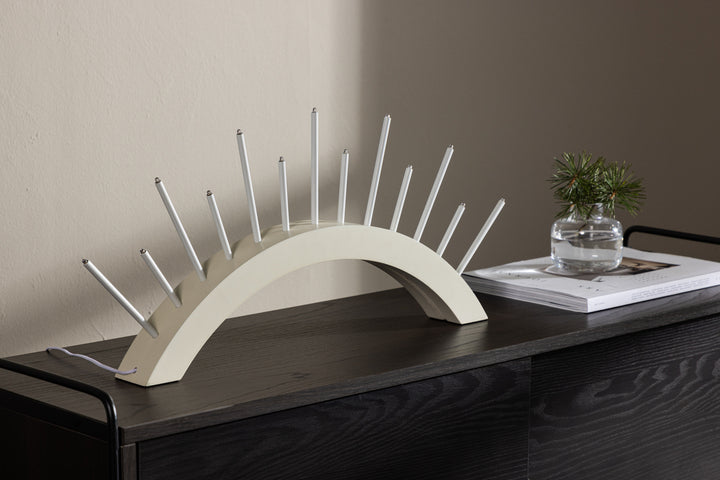 Björnrike Adventsljusstake Beige