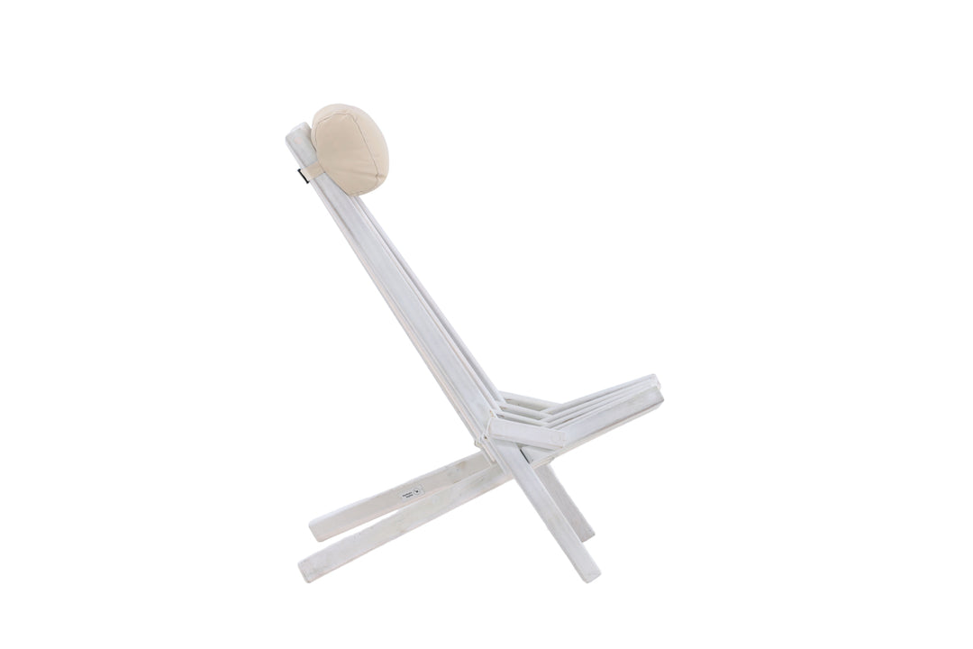 Asta Loungefåtölj Vitputsad