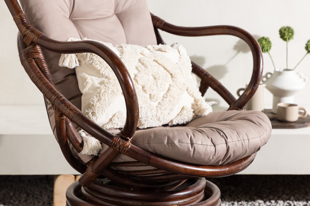 Swing Loungefåtölj Mörk valnöt