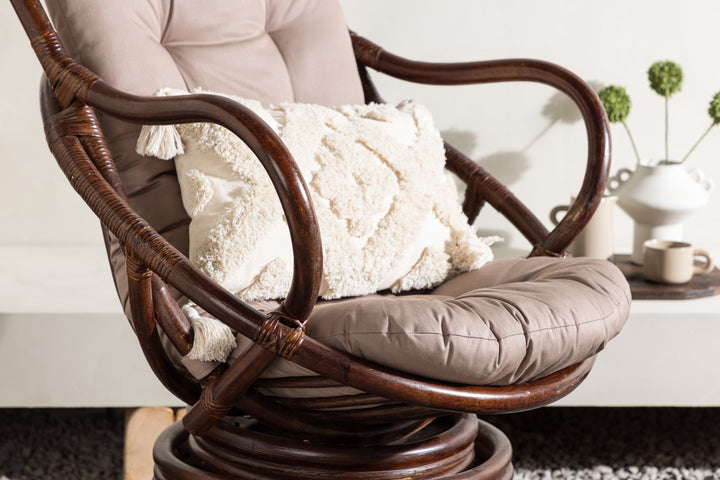 Swing Loungefåtölj Mörk valnöt