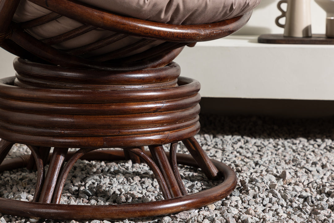 Swing Loungefåtölj Mörk valnöt