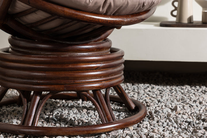 Swing Loungefåtölj Mörk valnöt