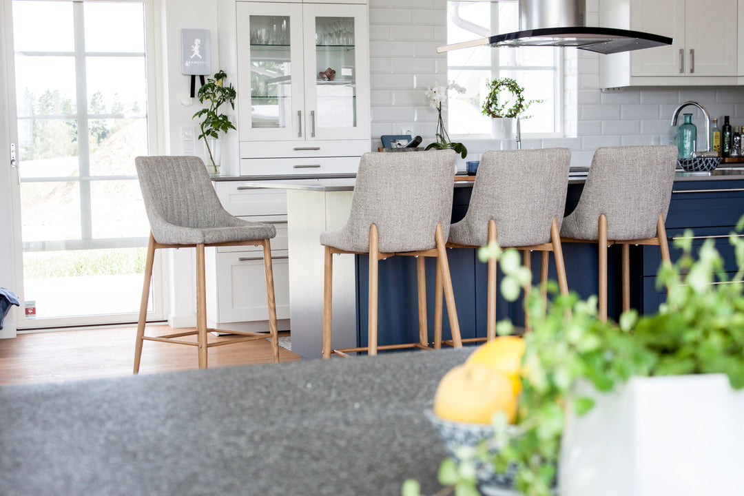 Plaza Barstolar 2-pack Ljusgrå