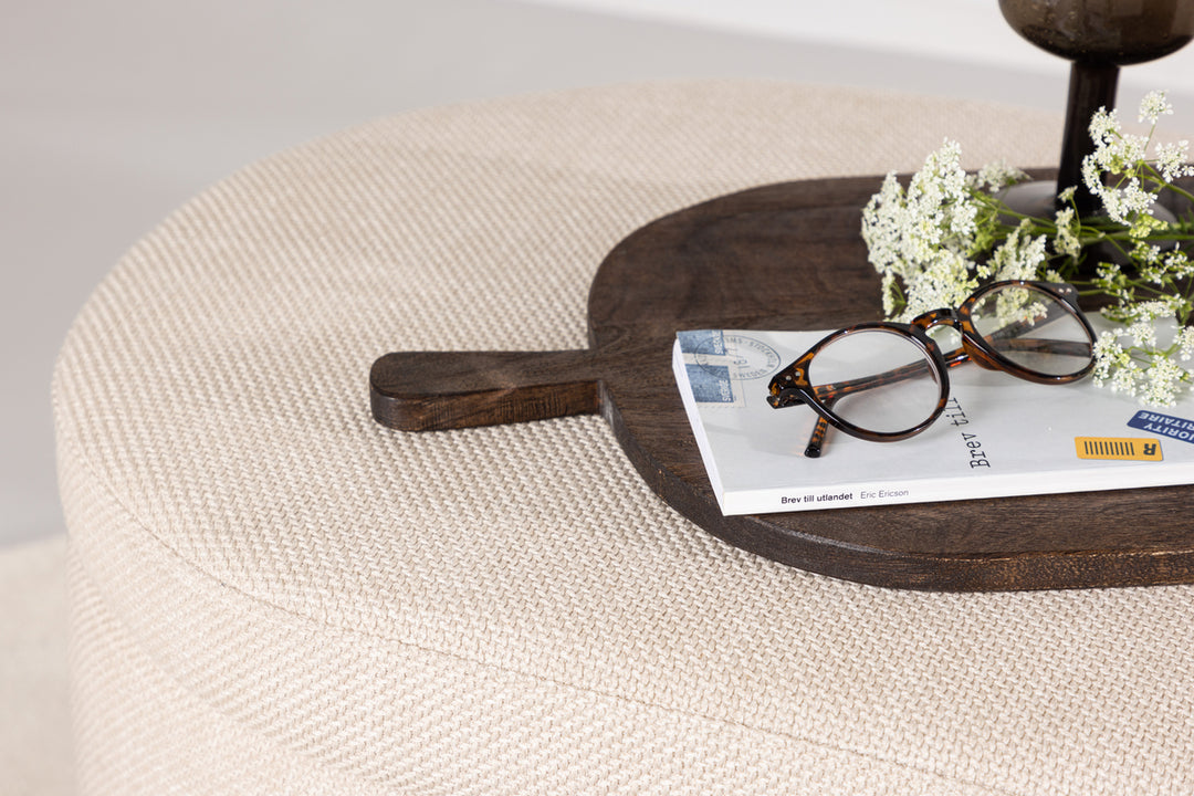 Potenza bänk med förvaring Off-white