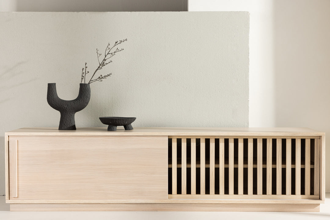 Lugo TV-bänk Vitputsad