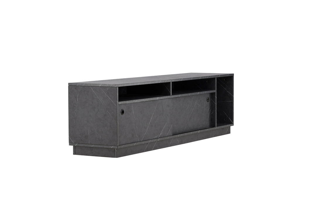Girona TV-bänk Svart