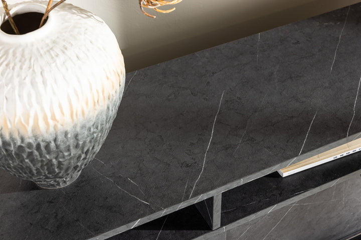 Girona TV-bänk Svart