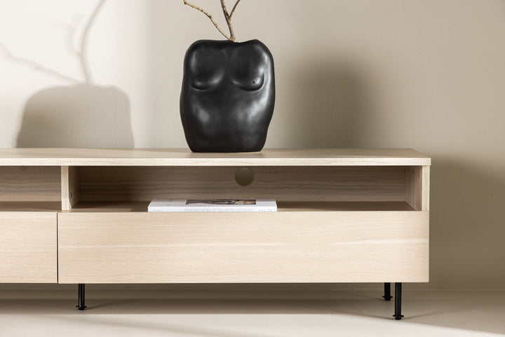 Navarra TV-bänkar Vitputsad