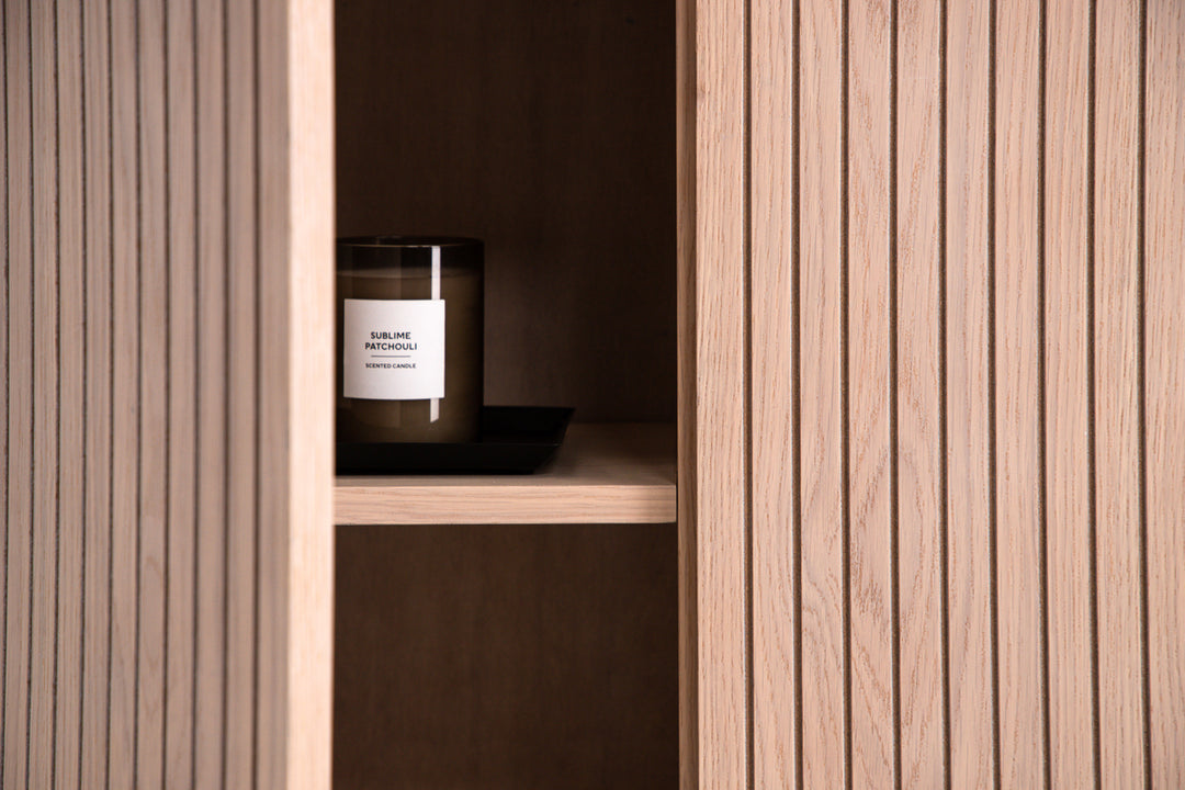 Björkön Skåp Vitputsad