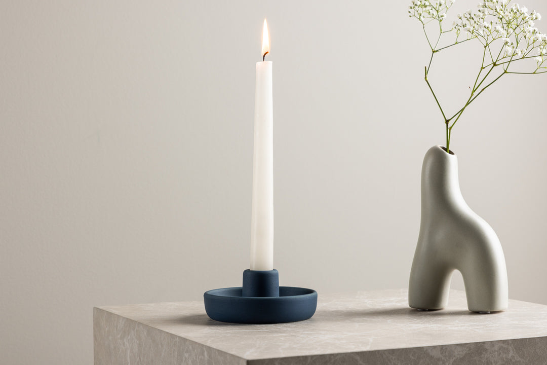 Otis Ljusstake Mörkblå