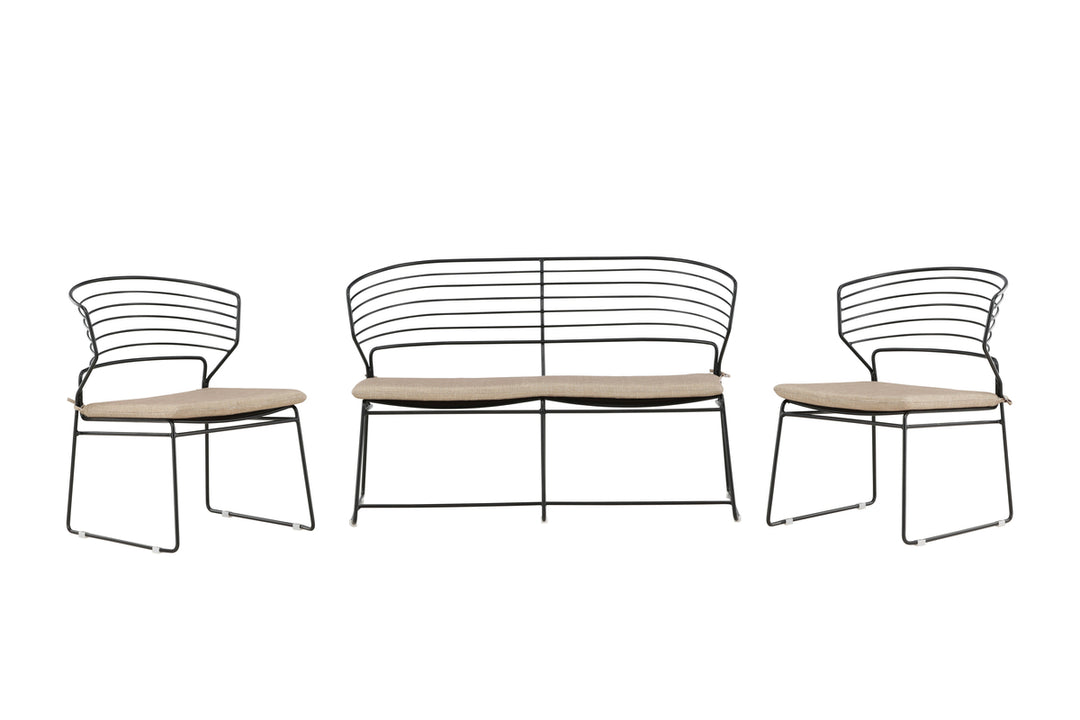 Milano Soffgrupp Svart