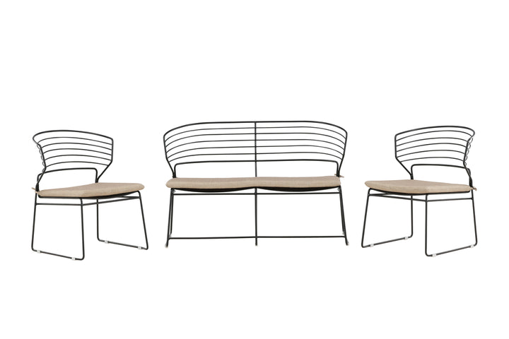 Milano Soffgrupp Svart