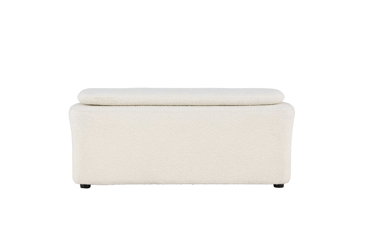 Laurel bänk med förvaring Vit