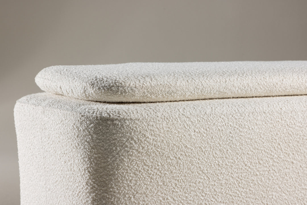 Laurel bänk med förvaring Vit