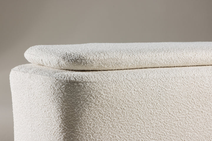 Laurel bänk med förvaring Vit